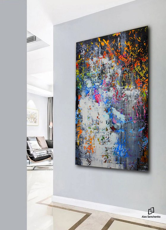 150x100cm. / extra large painting / Abstract 117