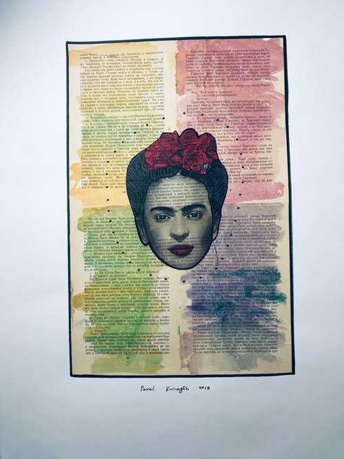 Portrait of Frida Kahlo #46 by Pavel Kuragin