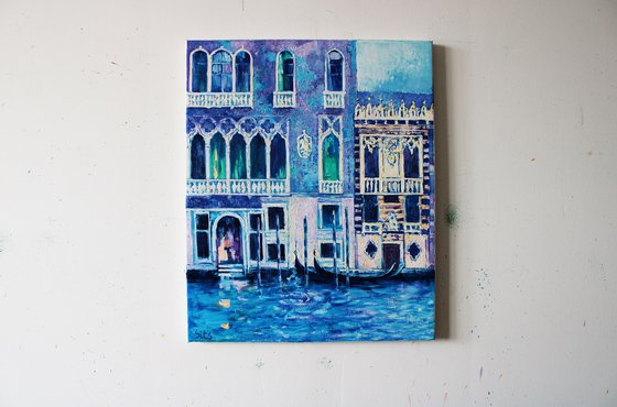 Blue Venice. Landscape series.