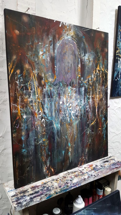 Oneiric spiritual art by O KLOSKA angel theme hu | Artfinder