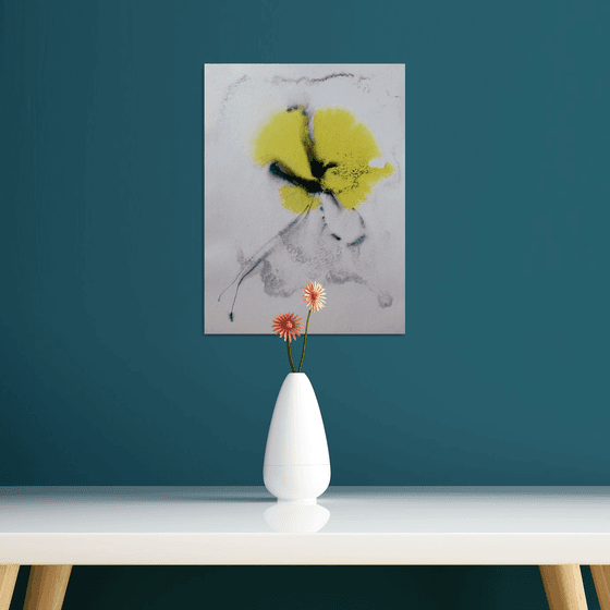 Abstract yellow flower
