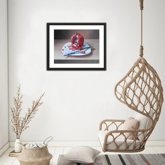 Still Life with a Pomegranate and Knife