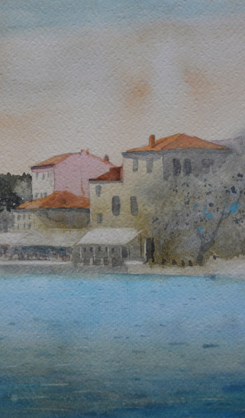 Fazana landscape 25x36 cm 2025 by Nenad Kojić watercolorist