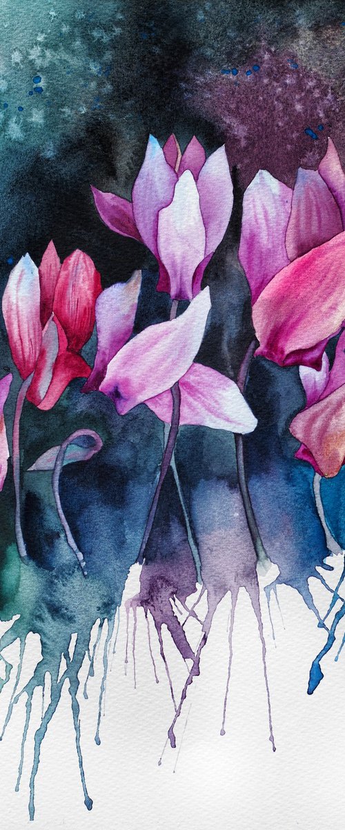 Expressive cyclamen by Delnara El