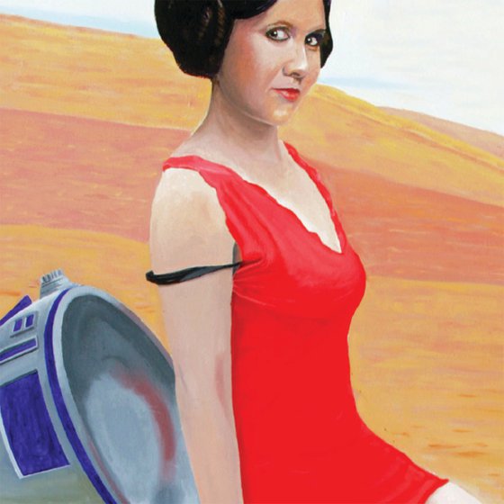 R2D2P oil on canvas.