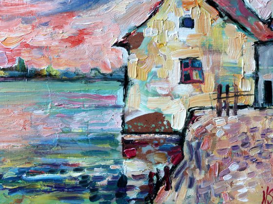 Houses in the Bay. France.