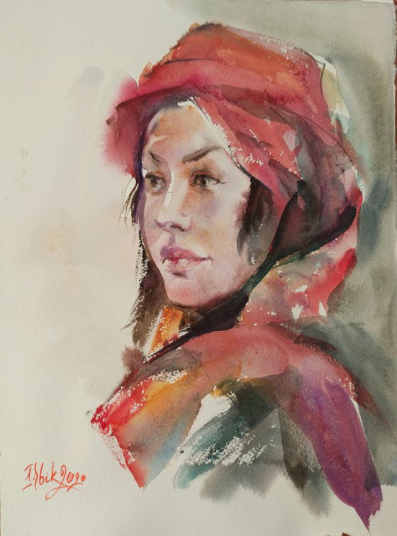 Marifat. Asian woman in oriental costume №1