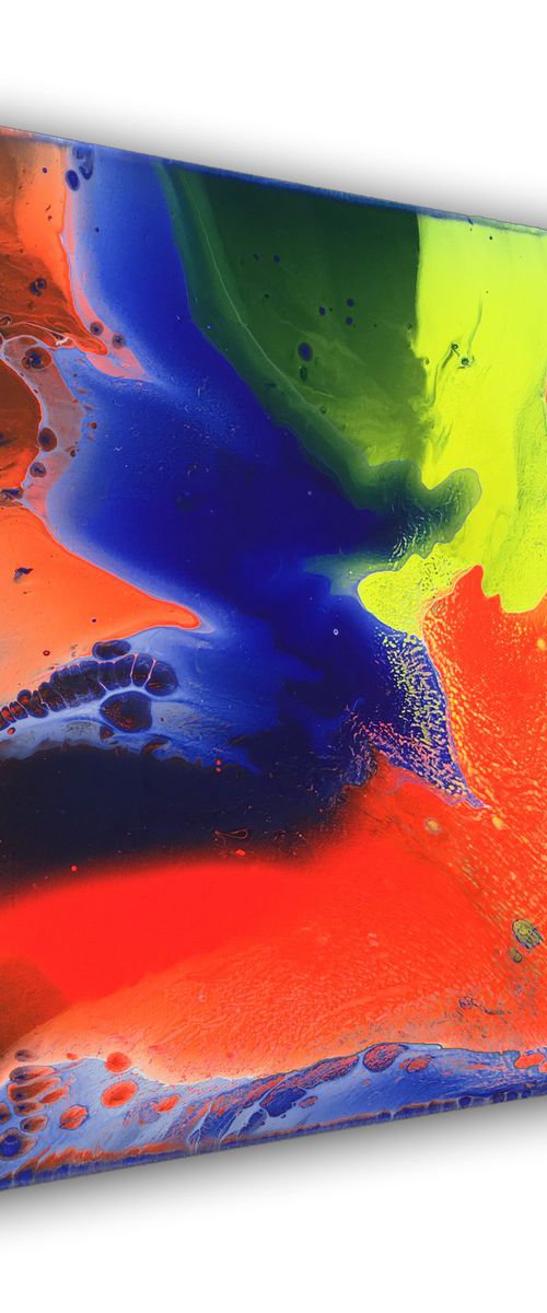 "Razzle Dazzle" - FREE USA SHIPPING - Original Abstract PMS Acrylic Painting - 16 x 20 inches by Preston M. Smith (PMS)