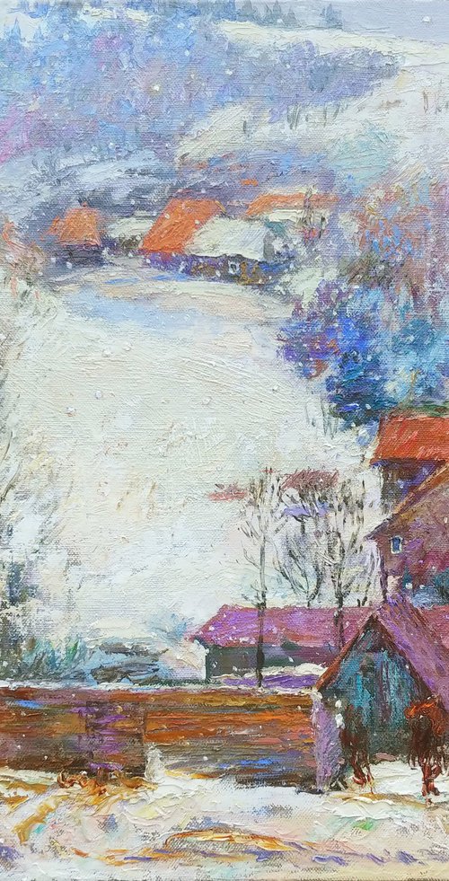 It is snowing. by Svitlana Gunchenko