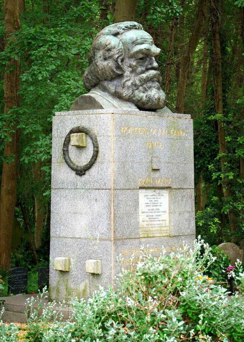 Karl Marx - Highgate Cemetery by Vincent Abbey