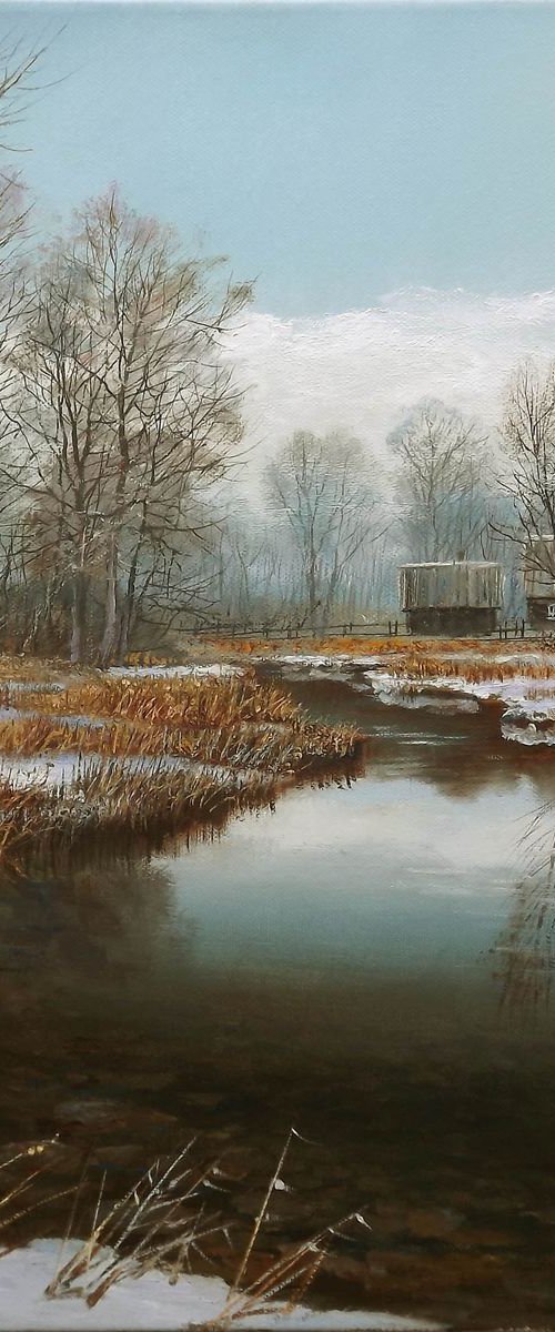 Winter morning in the country by Oleg Riabchuk