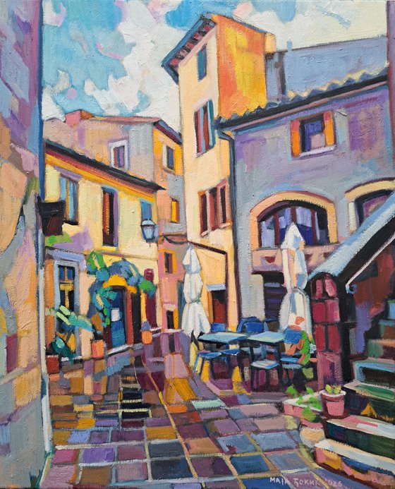 Rainy Day in Pitigliano