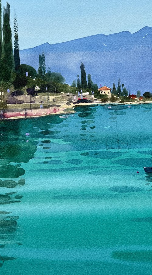 The Serenity of Garda Lake by Andrii Kovalyk