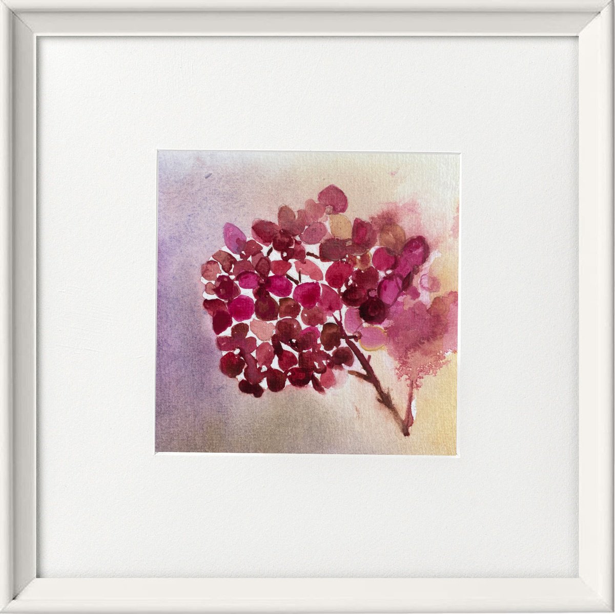 Hydrangea framed by Teresa Tanner