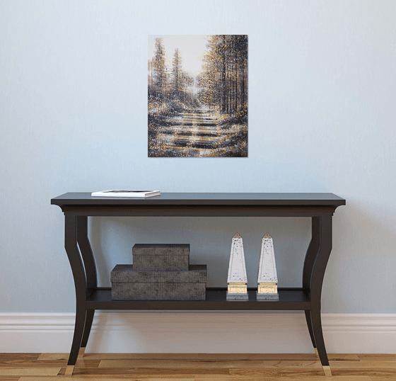 Winter Trees At Dusk