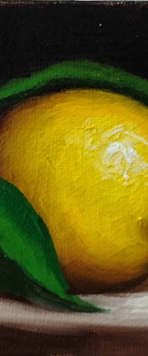 Little lemon still life by Jane Palmer Art