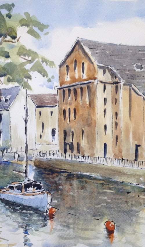 Totnes moorings by David Mather