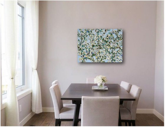 Waiting for sprint - Cherry Blossom Painting