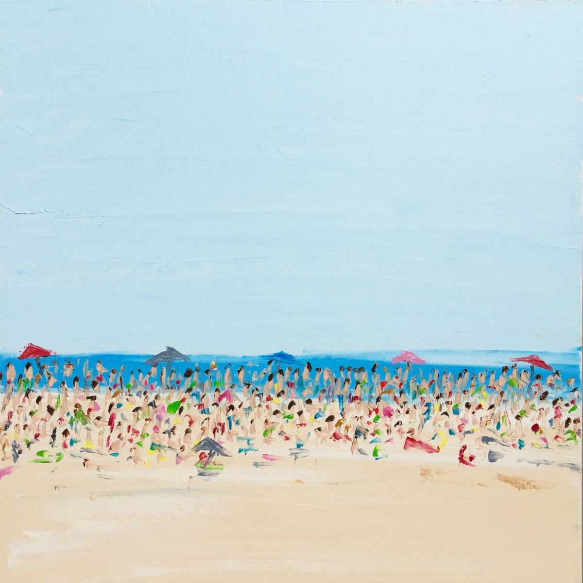 Beach Life - A Crowded Afternoon by Emma Bell