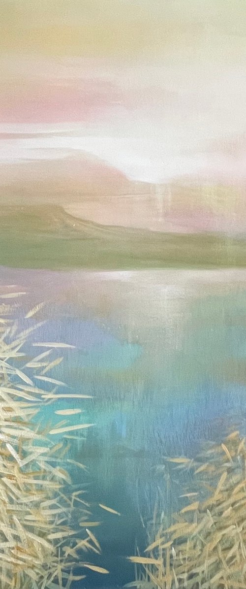 Daybreak Over Still Water by Oksana Vasylyeva
