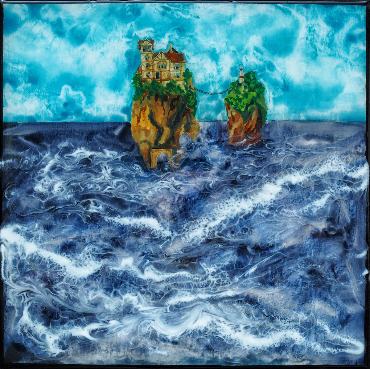 Castle On The Rock By Delnara El, 12 X 12, Artwork For Sale On Artfinder