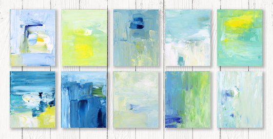 Dreams Of Serenity Collection 2 - 10 Parts - Abstract Paintings by Kathy Morton Stanion