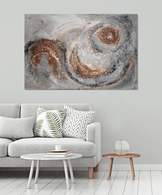 "Womb " extra large abstract (100x150cm)