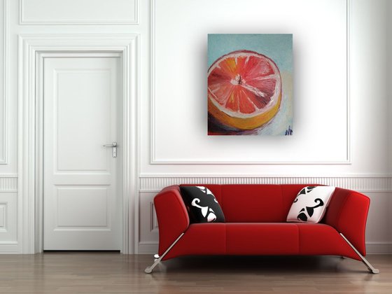 Red orange- 50x60 cm