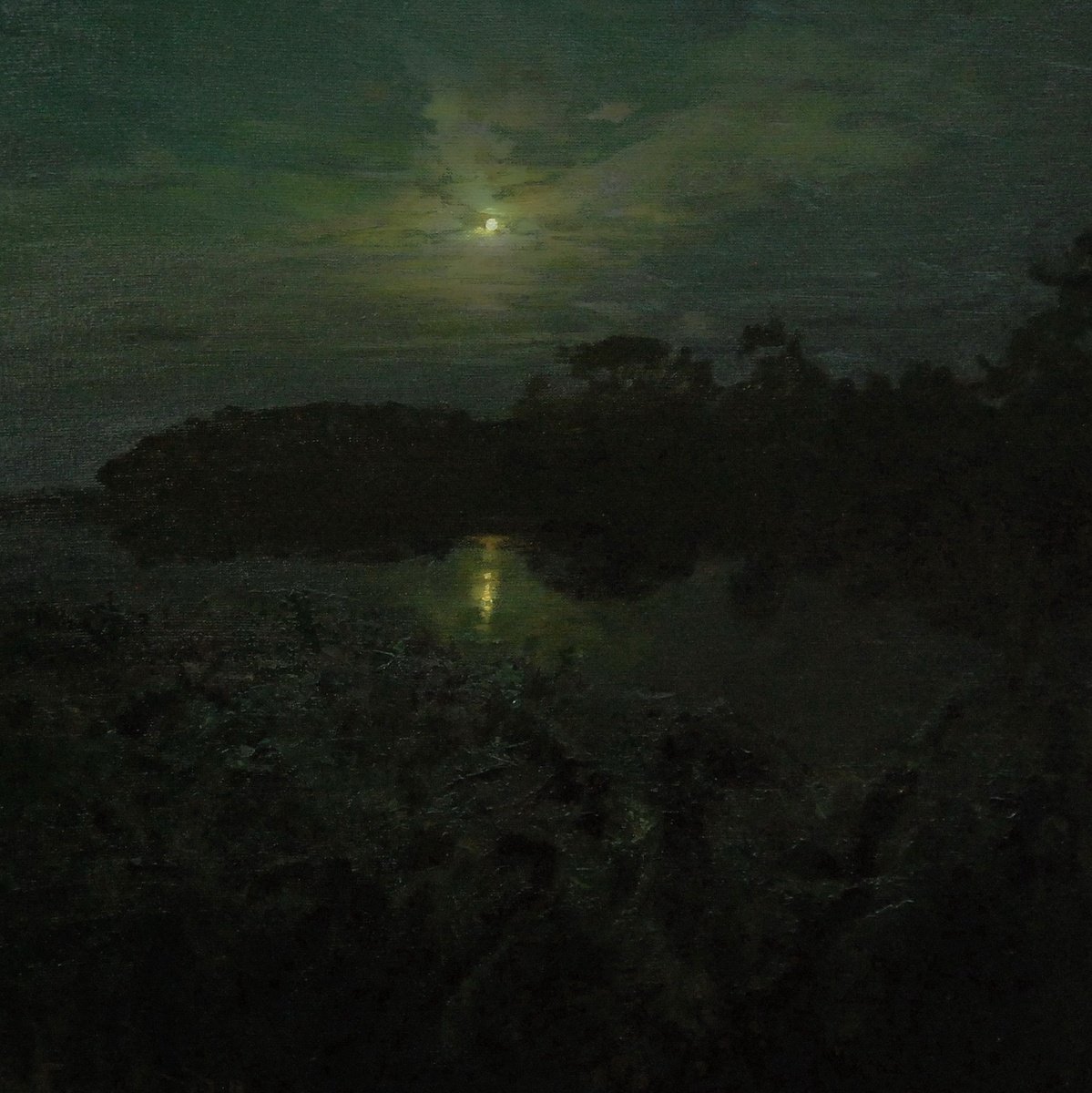 Orel River Night By Denys Gorodnychyi, 20 X 20, Artwork For Sale On Artfinder