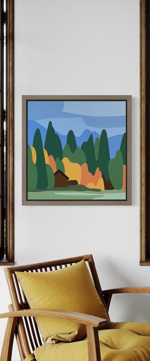 Autumn at the Cabin by Zoe  Hattersley