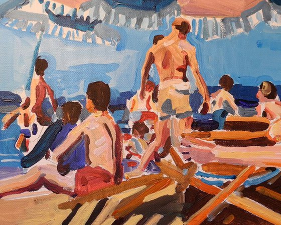 Beach Scene 1955