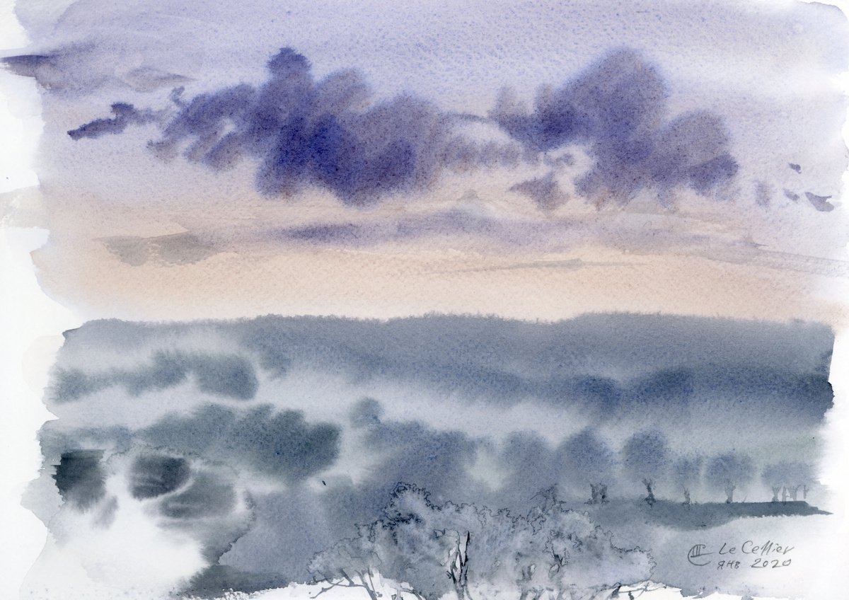 Misty morning. Loire. #2 by Tatyana Tokareva