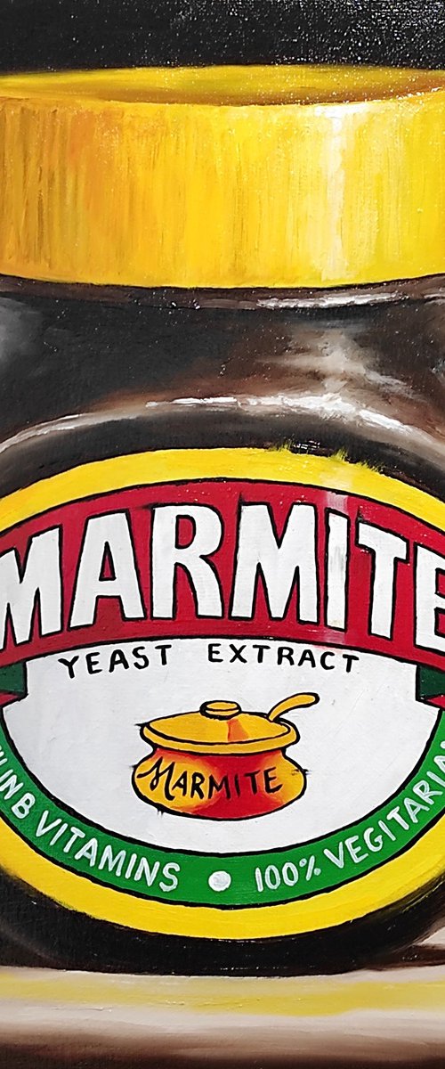 Mega Marmite still life by Jane Palmer Art