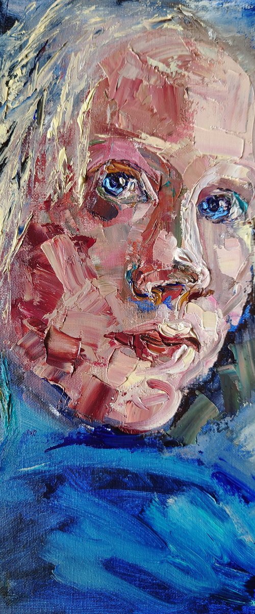 The Sapphire Gaze by Dalia Visockaite Kisieliene