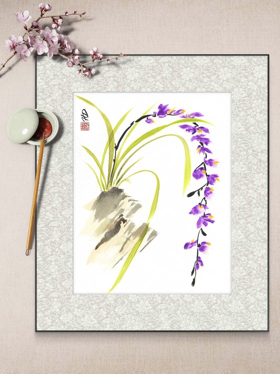 Purple Orchid Cascade