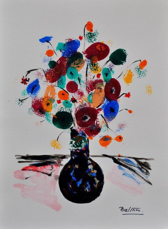 Le petit vase cloisonné / 11,81 x 15,75 in.(30x40cm) / 2018