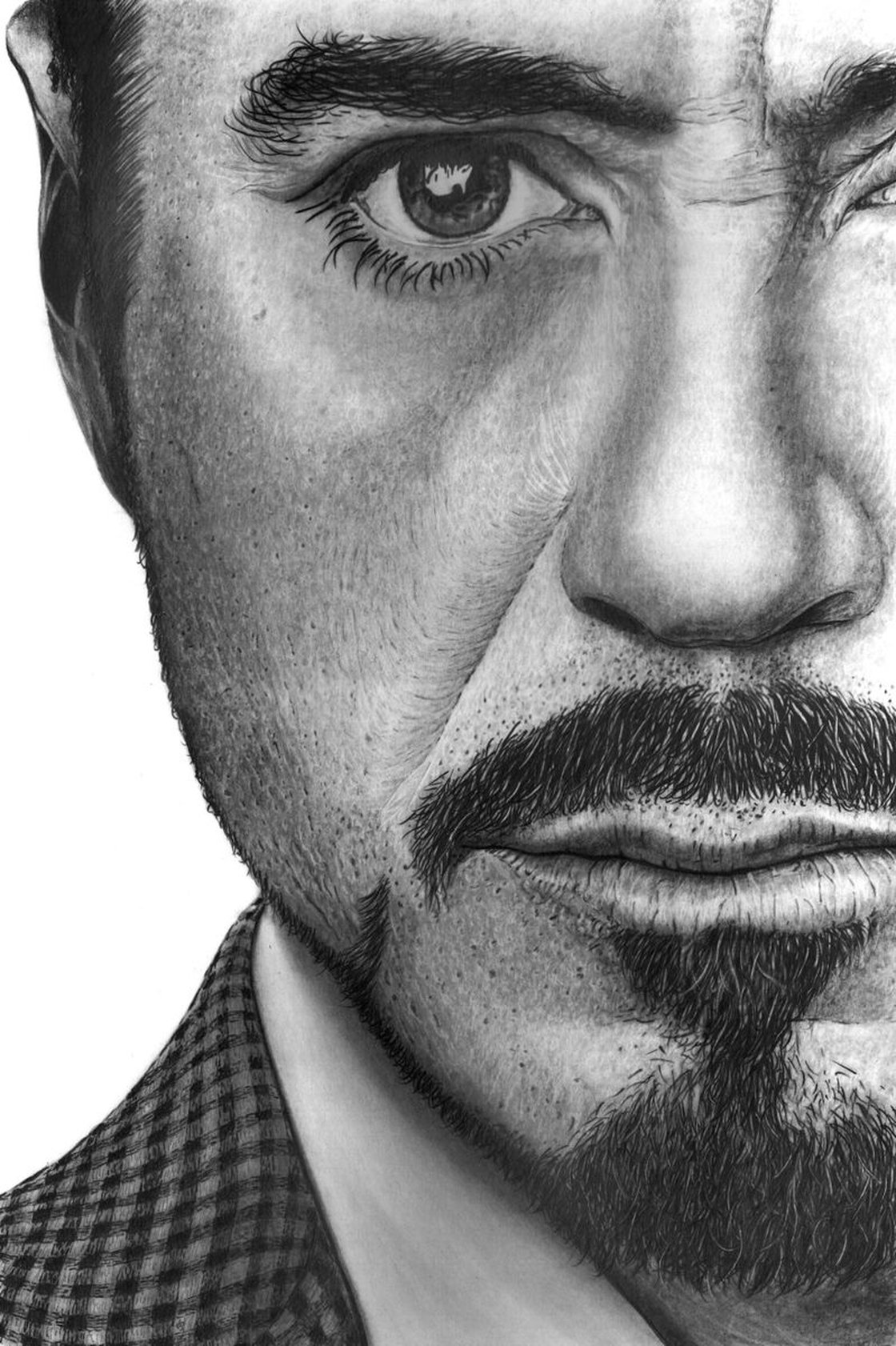 Tony Stark Robert Downey Jr. Pencil Drawing Print -  Canada