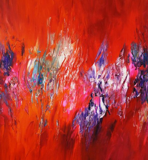 Slim: Red Energy Abstraction 1 by Peter Nottrott