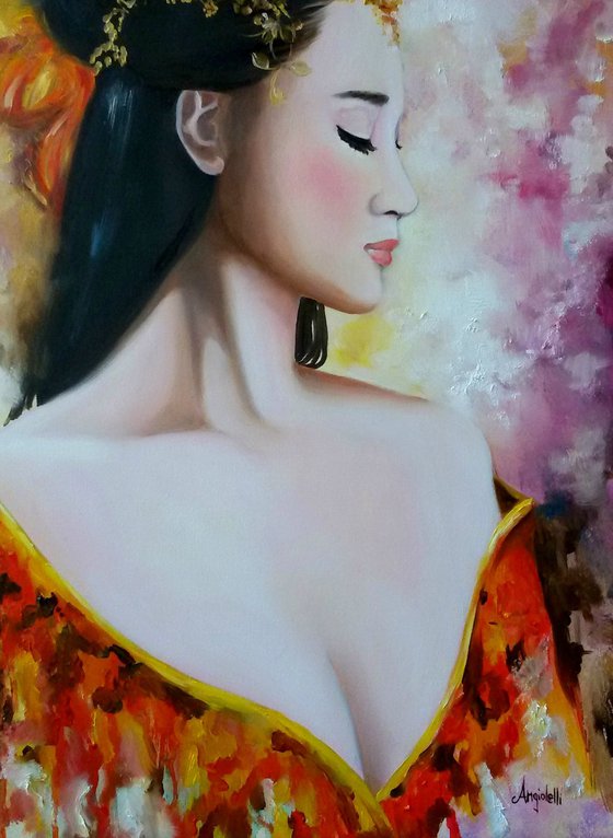 Portrait of geisha