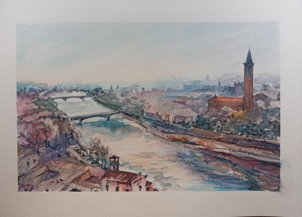 Verona. Panoramic view by Olga Drozdova
