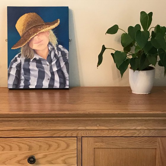 Girl in a Straw Hat