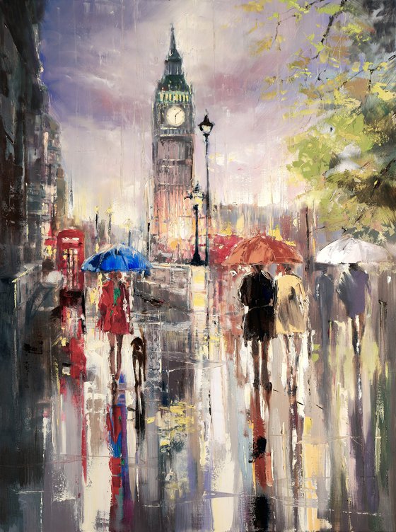 'Big Ben London Rain'