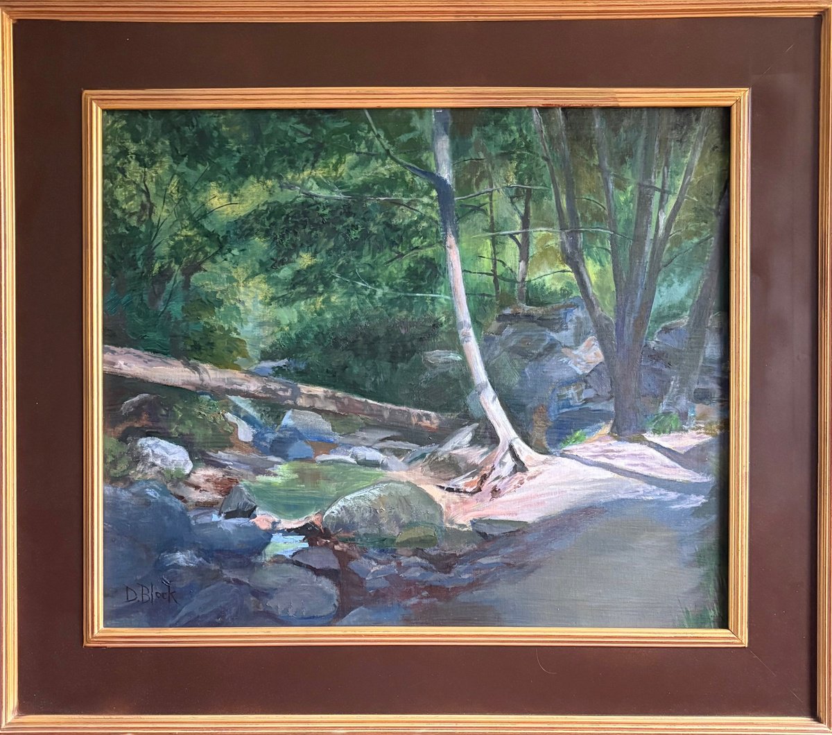 Impressionistic Landscape Oil Painting By David Block, 31 X 27, Milliard