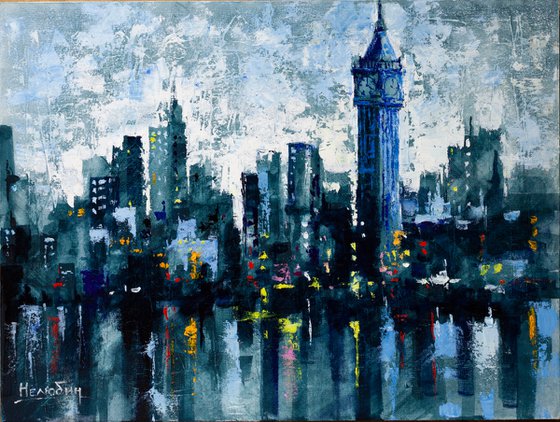 Abstract cityscape"Evening London"