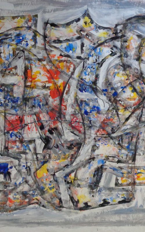 abstract-painting by Heinz Theuerkauf