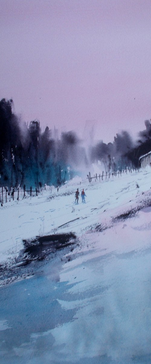 winter landscape 10 by Giorgio Gosti