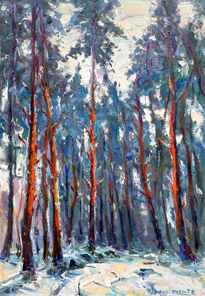 Forest By Evgeny Chernyakovsky, 16 X 24, Artwork For Sale On Artfinder