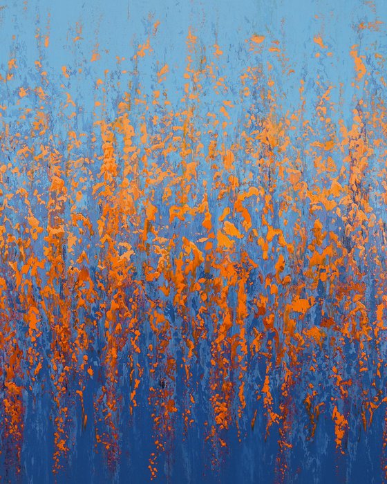 Blue and Orange - Color Field