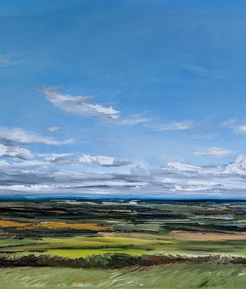 Panoramic view from Coombe hill, Buckinghamshire by Jo Earl