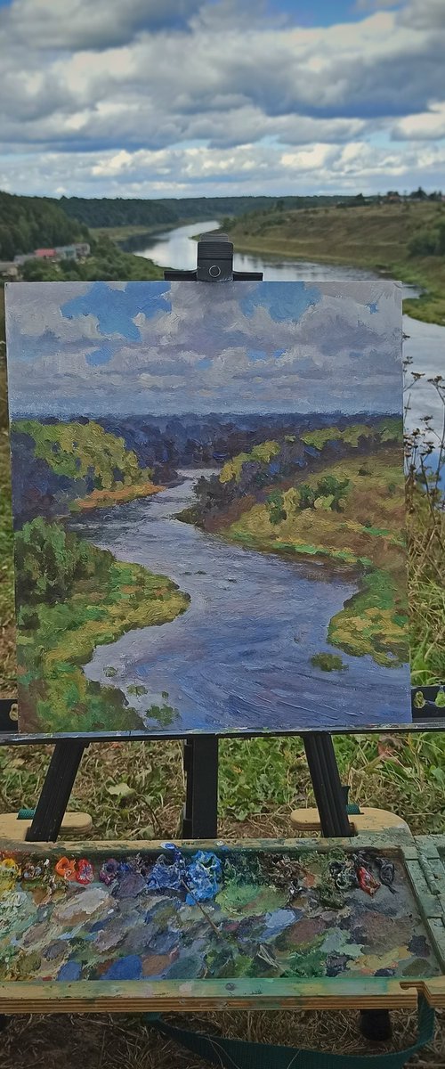 Volga in Staritsa by Olga Goryunova